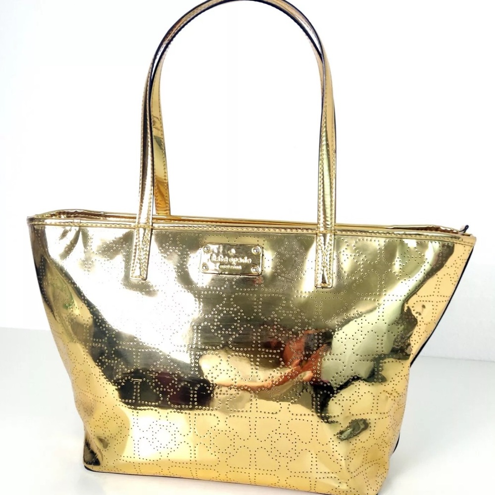 Kate Spade Gold Harmony Meteo Tote Bag